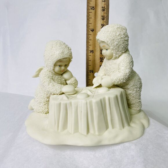 Department 56 Snowbabies "Stars In-A-Row Tic-Tac-Toe" Figurine Statue Retired - Picture 13 of 13